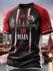 Herren-Eintracht-Frankfurt-T-Shirt mit kurzen Ärmeln