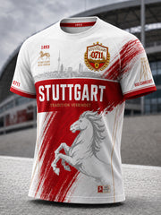 Herren-VfB-Stuttgart-T-Shirt mit kurzen Ärmeln