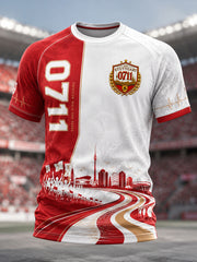 Herren-VfB-Stuttgart-T-Shirt mit kurzen Ärmeln