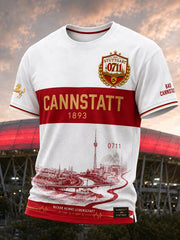 Herren-VfB-Stuttgart-T-Shirt mit kurzen Ärmeln