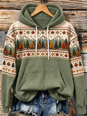 Damen-Hoodie im Herbst-Landschaftsdesign für Freizeit