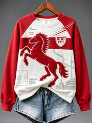 Damen-Sweatshirt mit Raglanärmeln vom VfB Stuttgart