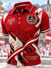 Herren-Fußball-T-Shirt mit kurzen Ärmeln aus Österreich