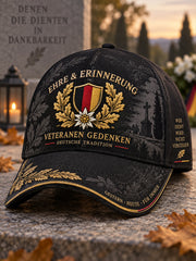 Unisex-Mütze mit denkmalhaften Veteranen-Prints