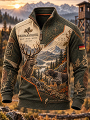 Herren-T-Shirt mit Langarm zur deutschen Jagdsaison