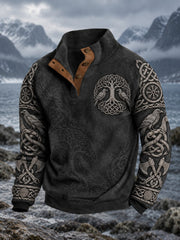 Herren Viking Bedrucktes Sweatshirt