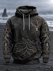Herren-Viking-Hoodie mit Aufdruck