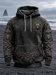 Herren-Viking-Hoodie mit Aufdruck