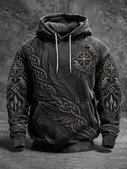 Herren-Viking-Hoodie mit Aufdruck
