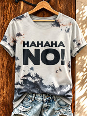 Frauen-T-Shirt mit witzigem deutschen Slogan-Print