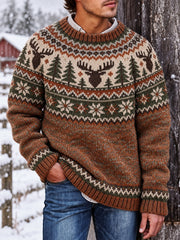Lässige Imitation pullover im nordischen Stil für Herren