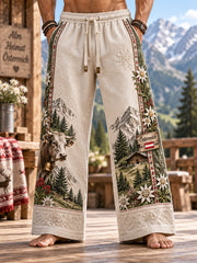 Herrenhose aus Baumwolle und Hanf, österreichische Alpen