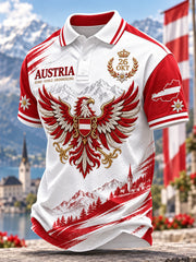 Herren-Poloshirt zum österreichischen Nationalfeiertag