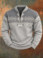 Herren Nordisch Norwegen Kunst bedrucktes Sweatshirt