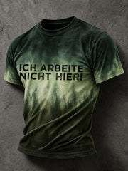 Lustiges Freizeit-T-Shirt für Herren mit deutschem Spruch-Print