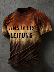 Lustiges Freizeit-T-Shirt für Herren mit deutschem Spruch-Print
