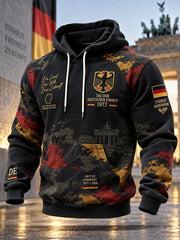 Kommunikations-Hoodie mit grafischem Motiv zum Tag der Einheit der Männer