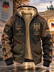 Kommunikations-Hoodie mit grafischem Motiv zum Tag der Einheit der Männer