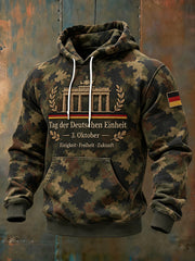 Kommunikations-Hoodie mit grafischem Motiv zum Tag der Einheit der Männer