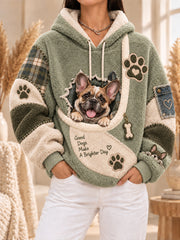Frauen Spaß Tiere Hoodie mit Tasche für Hunde Katzen Hunde Hoodie