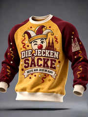 Herren-Kölsch-Party-Graphic-Kapuzenpullover mit Rundhalsausschnitt