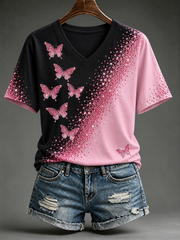 Kurzärmliges T-Shirt für Frauen an Brustkrebs