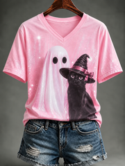 Kurzärmeliges T-Shirt für Frauen zum Thema Brustkrebs