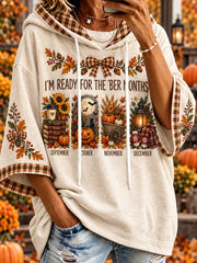 Frauen Herbst Element Muster Design lässig Hoodie