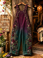 Overalls für Damen mit Blumenmuster