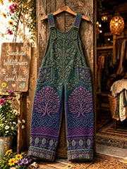 Overalls für Damen mit Blumenmuster