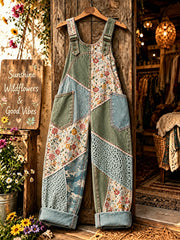 Overalls für Damen mit Blumenmuster