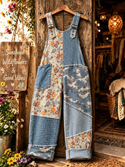 Overalls für Damen mit Blumenmuster