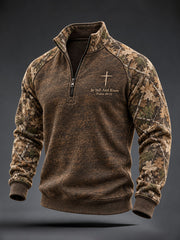 Herren-Sweatshirt „Sei still und erkenn“