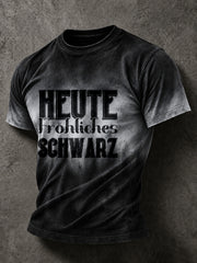 Lässiges Herren-T-Shirt mit witzigem deutschem Spruch-Print