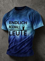 Lässiges Herren-T-Shirt mit witzigem deutschem Spruch-Print