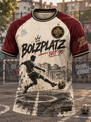 Bolzplatz kultur Kurzarm-T-Shirt für Männer