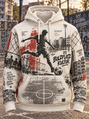Herren Bolzplatz kultur Overs ized Drop-Shoulder Hoodie mit Taschen