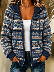 Gemütlicher Strick-Hoodie für Damen