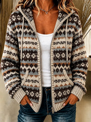Kuscheliger Strickhoodie für Damen