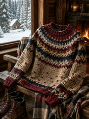 Bequemer Strickpullover für Herren