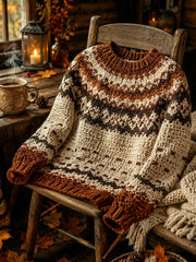 Bequemer Strickpullover für Herren