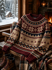 Bequemer Strickpullover für Herren