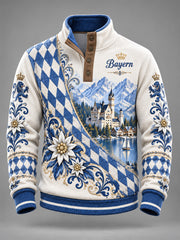 Männer Bavaria Vier-Knopf-Hoodie