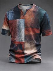 Herren-Vintage-Glaubens-T-Shirt