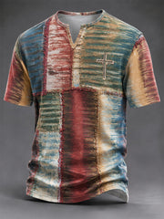 Herren-Vintage-Glaubens-T-Shirt