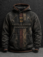 Herren Deutschland Volkstrauertag Tag bedruckte Kapuzenjacke