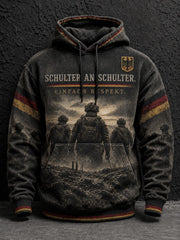 Herren Deutschland Volkstrauertag Tag bedruckte Kapuzenjacke
