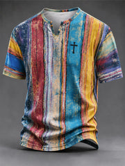 Herren-Vintage-Glaubens-T-Shirt