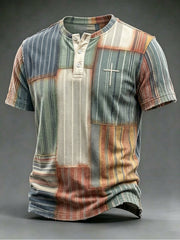 Herren-Vintage-Glaubens-T-Shirt mit kurzen Ärmeln