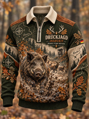 Herren-Halbzip-Sweatshirt für die deutsche Jagdsaison